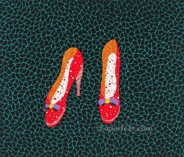  zapatos Arte - zapatos 1985 Yayoi Kusama Arte pop minimalismo feminista